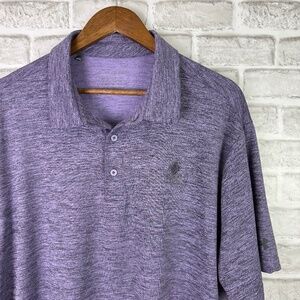 Under Armour The Playoff Polo Purple & Black Heather Performance Golf Mens 2XL